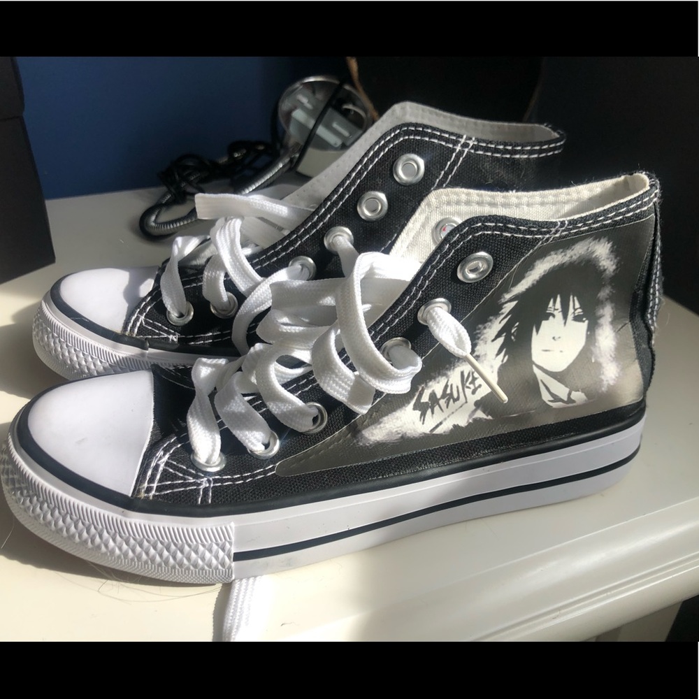 ANIME BLACK AND WHITE SNEAKERS